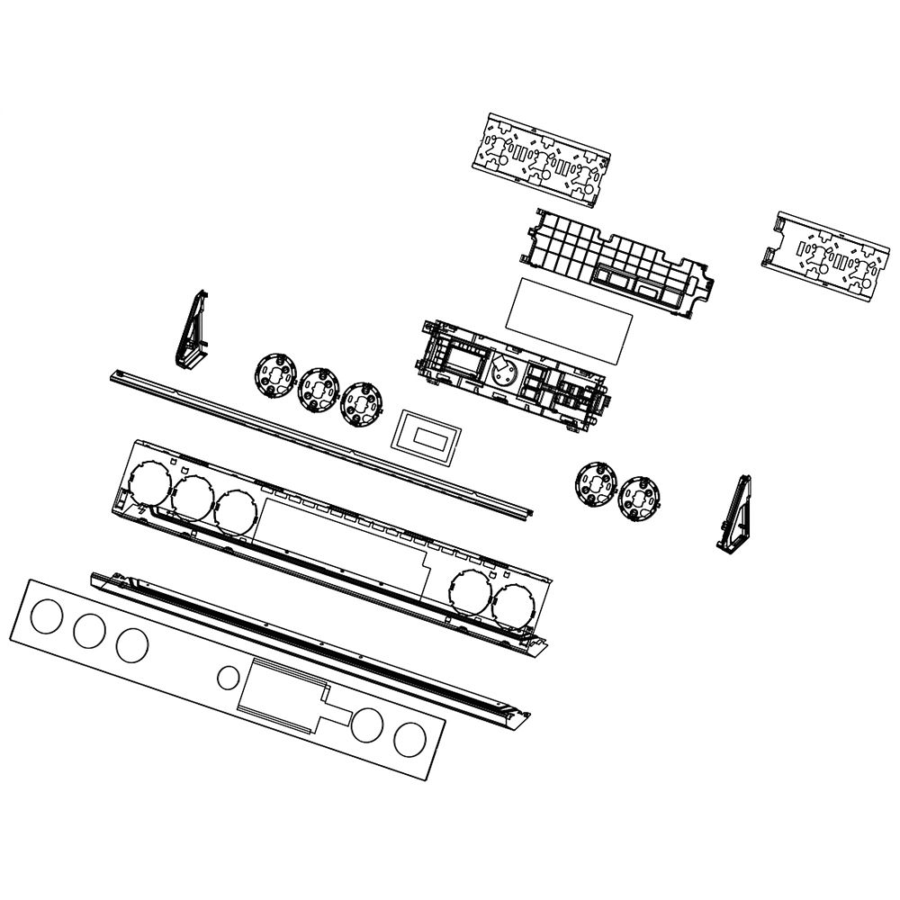 Samsung DG94-03551B Range Control Panel Assembly