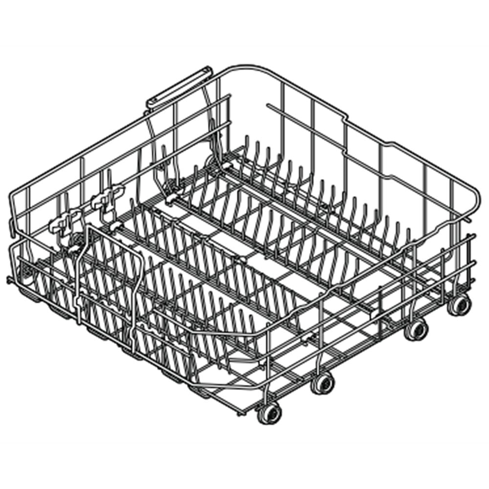 Samsung DD82-01352A Dishwasher Dishrack Assembly, Lower