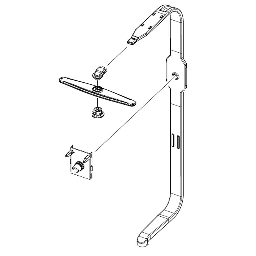 Samsung DD82-01751A Dishwasher Manifold And Spray Arm Assembly