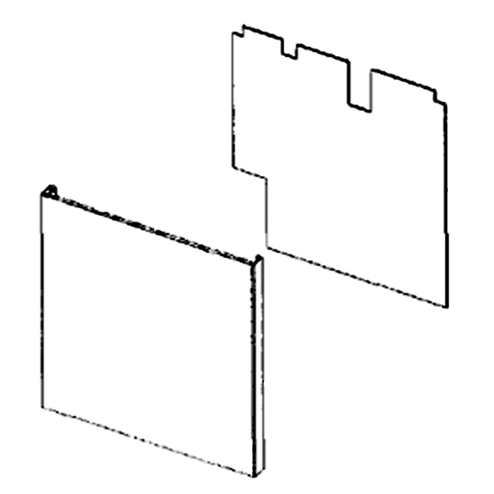 Samsung DD97-00224A Dishwasher Door Outer Panel Assembly