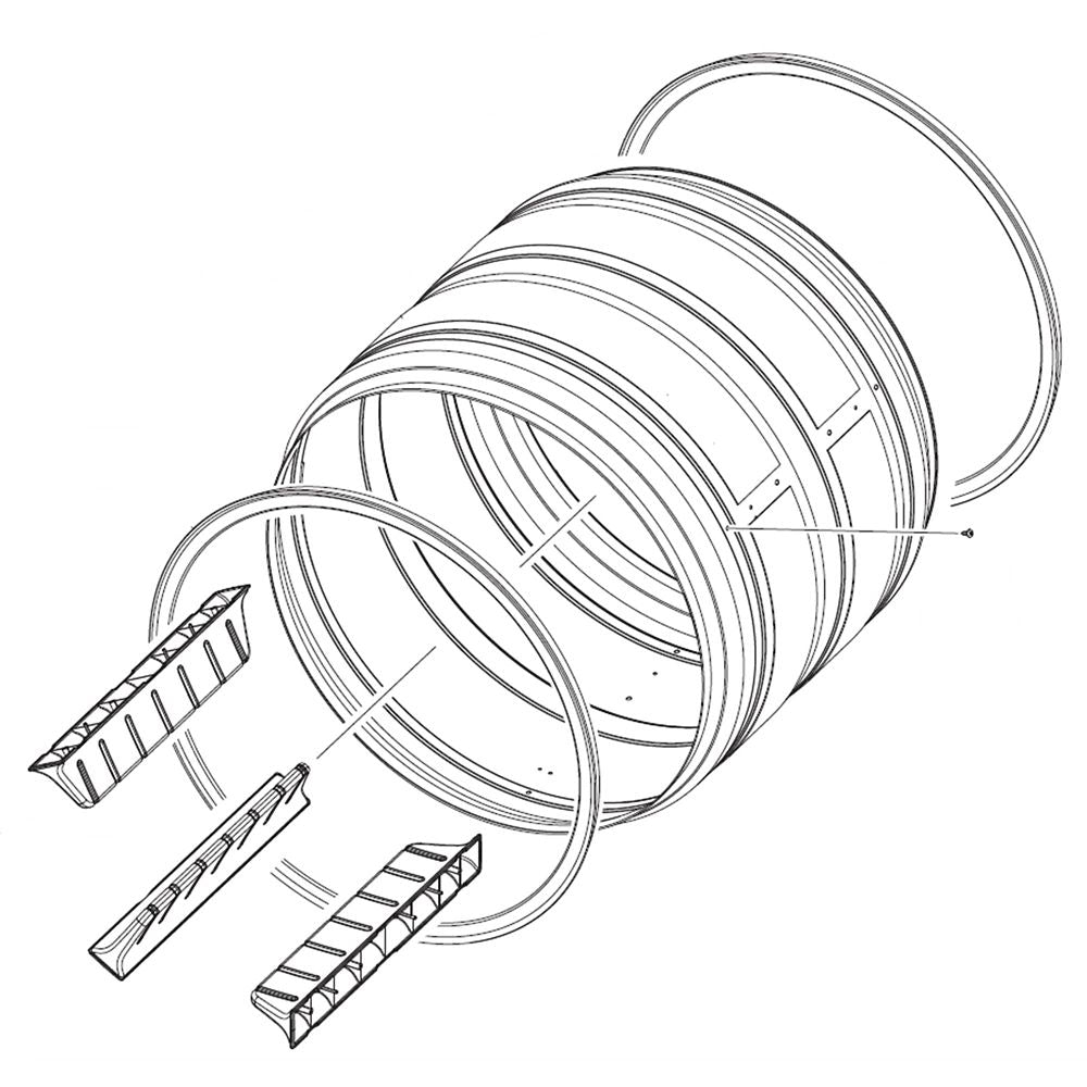 Samsung DC97-14849Q Dryer Drum Assembly