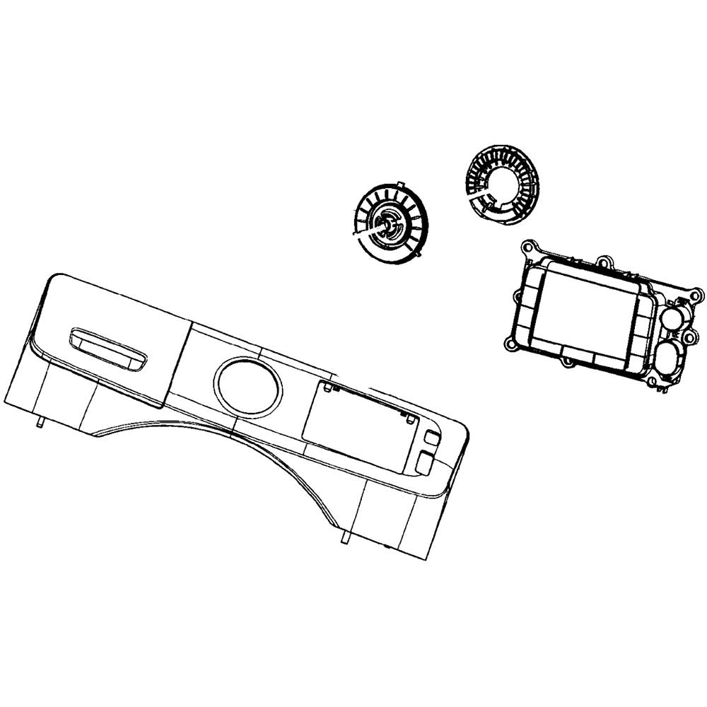 Samsung DC97-18088D Washer Control Panel Assembly