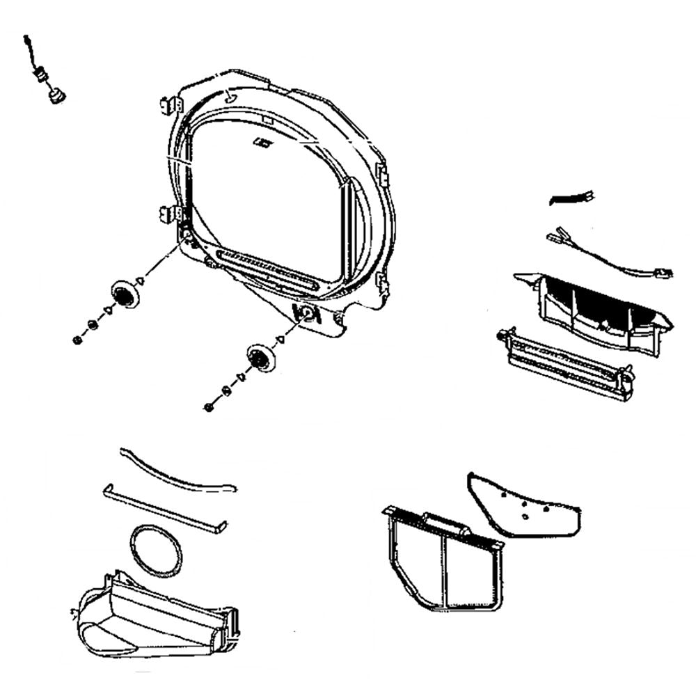 Samsung DC97-18962A Dryer Drum Front Cover