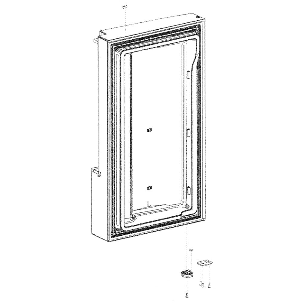 Samsung DA91-04321J Refrigerator Freezer Door Assembly, Left