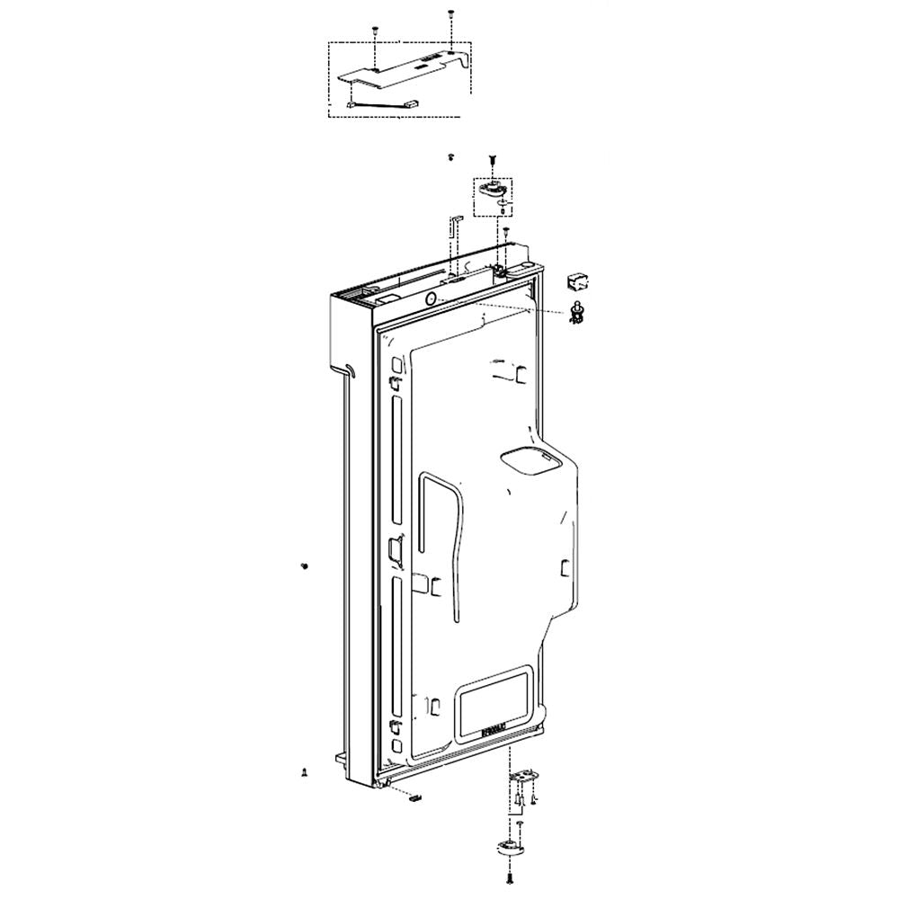 Samsung DA91-04584B Refrigerator Door Assembly, Left