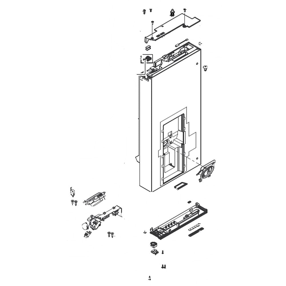 Samsung DA91-04693D Refrigerator Door Assembly, Left