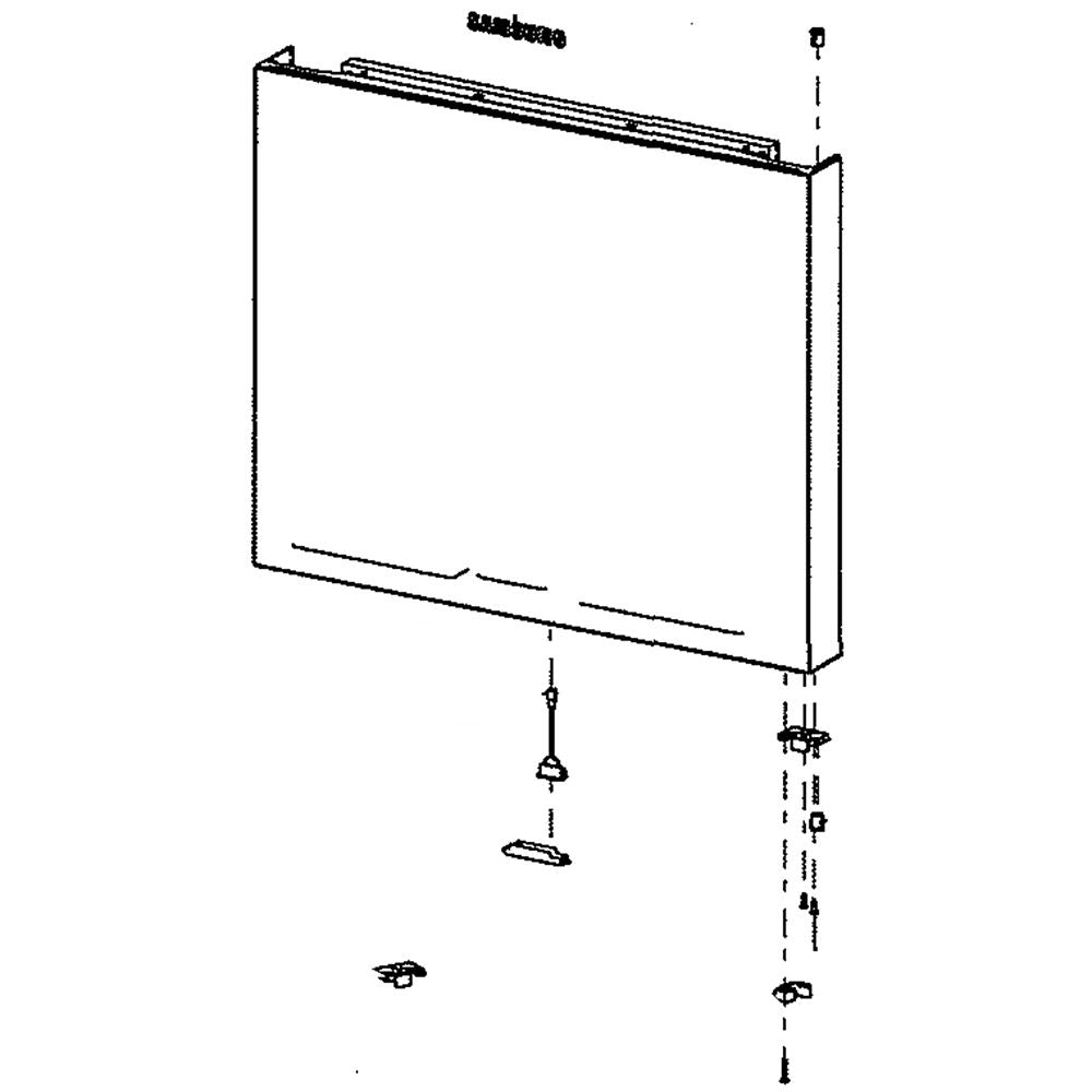 Samsung DA91-04694B Refrigerator Freezer Door Assembly