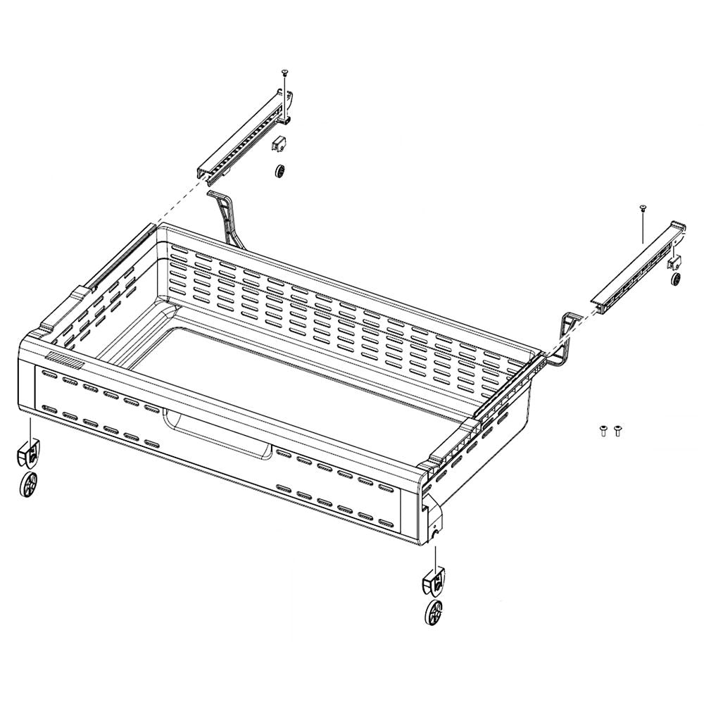 Samsung DA97-08439F Refrigerator Freezer Tray Assembly, Upper