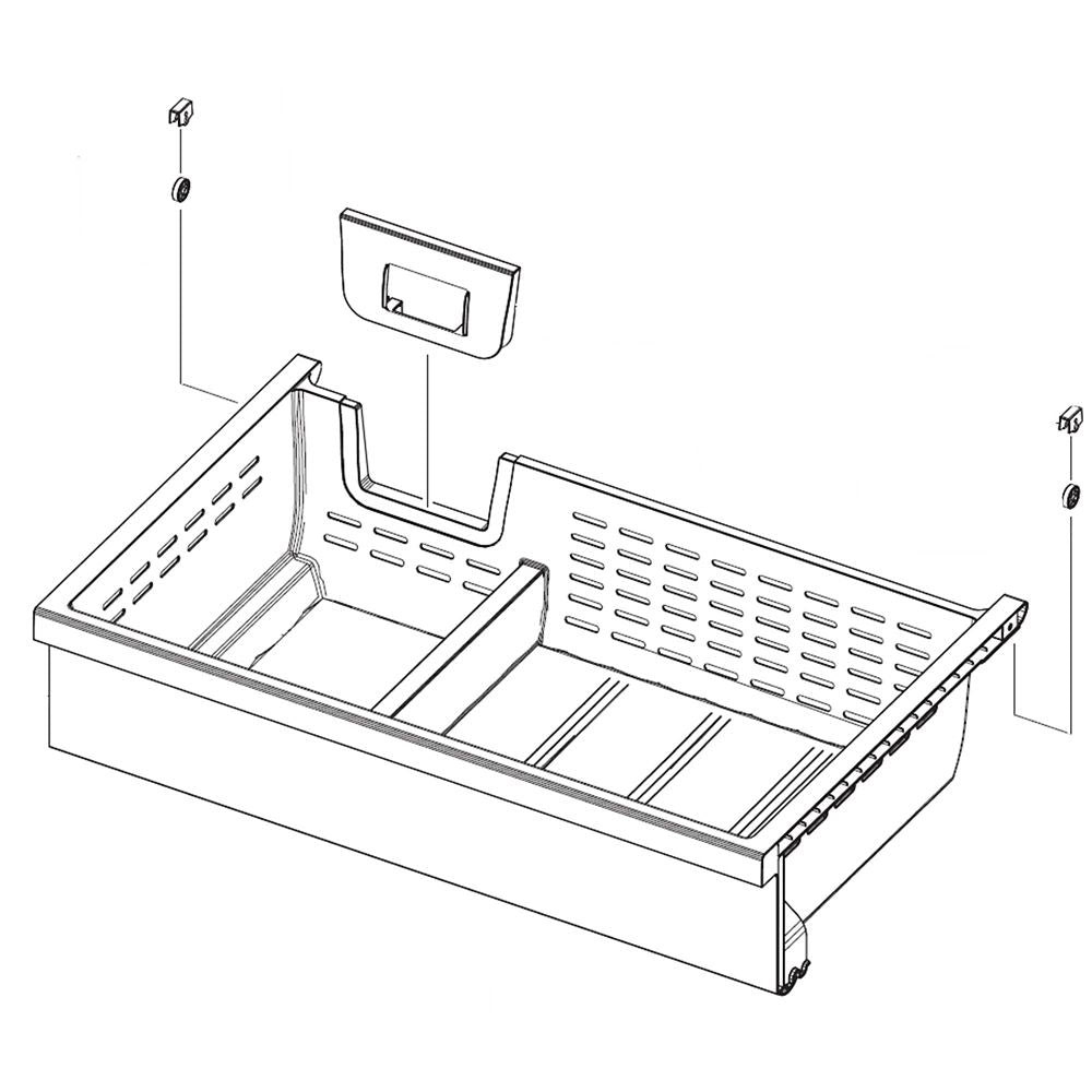 Samsung DA97-20999A Refrigerator Freezer Tray, Upper