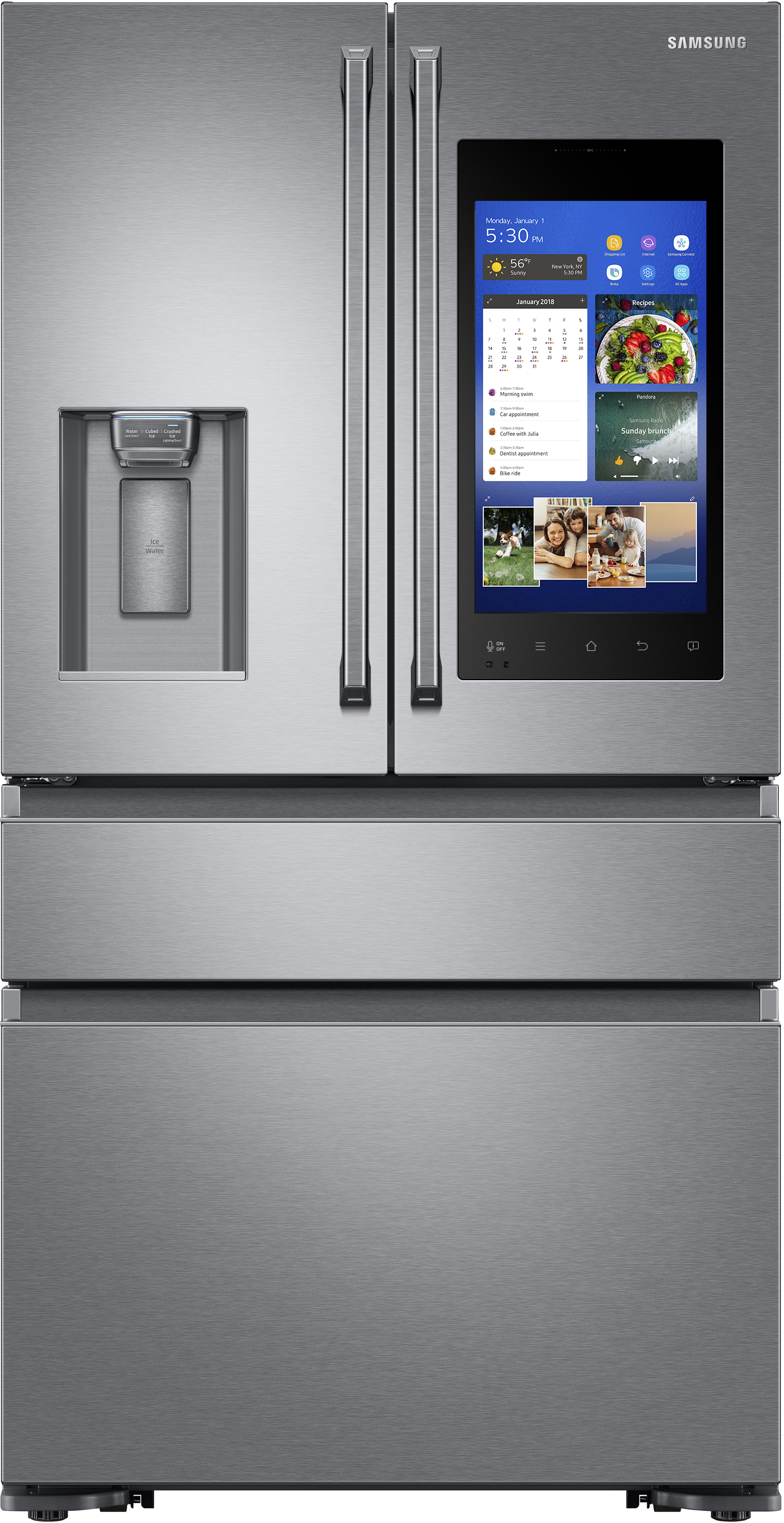 Samsung RF23M8590SR/AA 22.2 Cu. Ft. 4-Door French Door Refrigerator