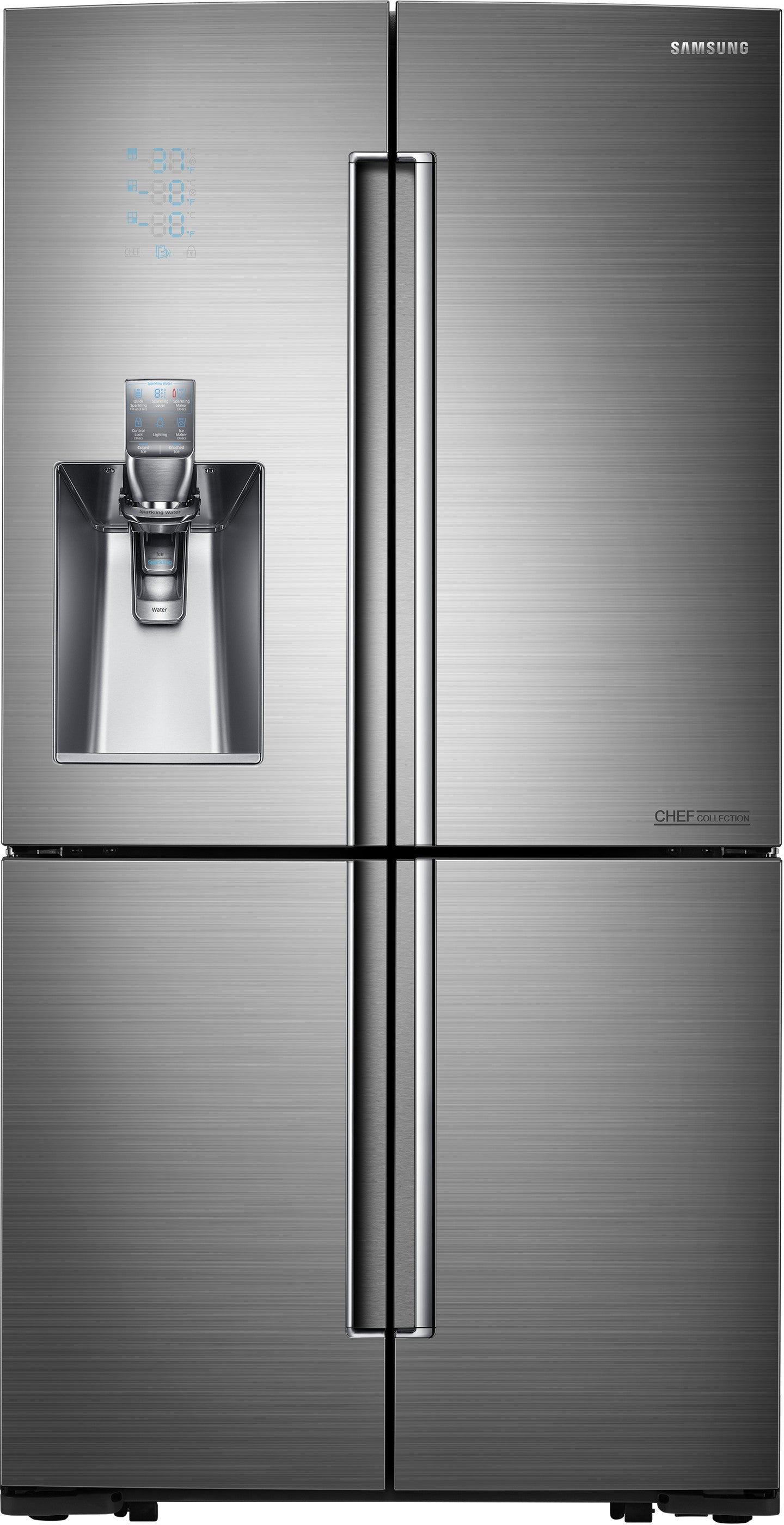Samsung RF24J9960S4/AA 24.1 Cu. Ft. Counter Depth 4-Door Flex Refrigerator