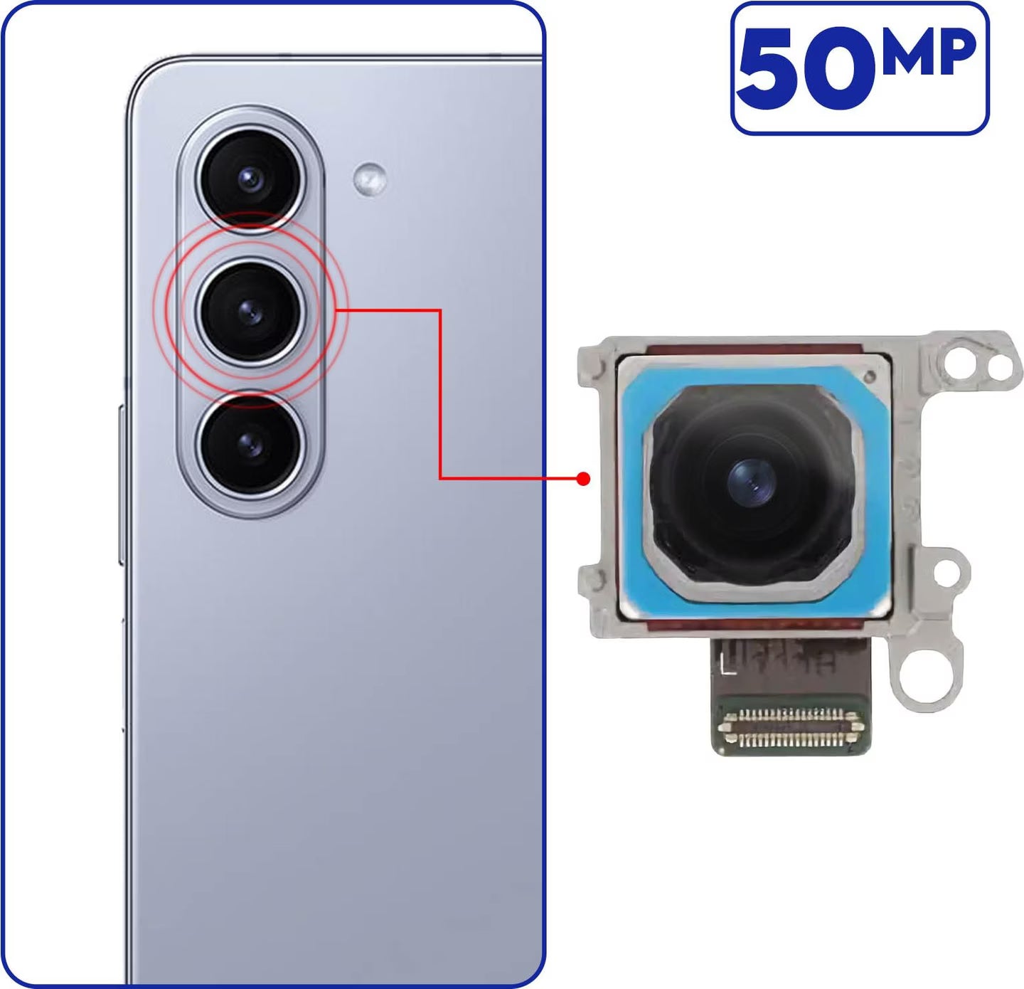  Samsung Mobile Galaxy S Series Wide Camera Assembly 50MP 1/1 GH96-15976A