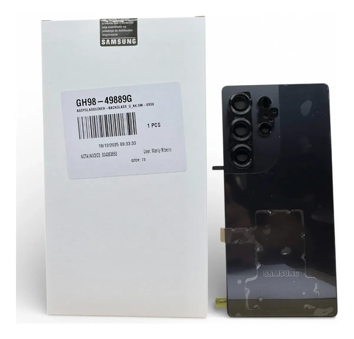 Samsung Mobile Galaxy S25 Ultra Glass Back Cover Assembly GH98-49889G