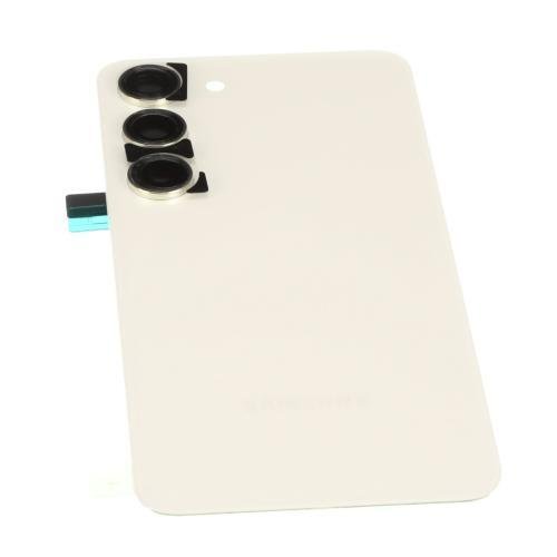  Samsung Mobile Galaxy S23 Glass Back Cover Assembly (Cream) - GH97-28403B