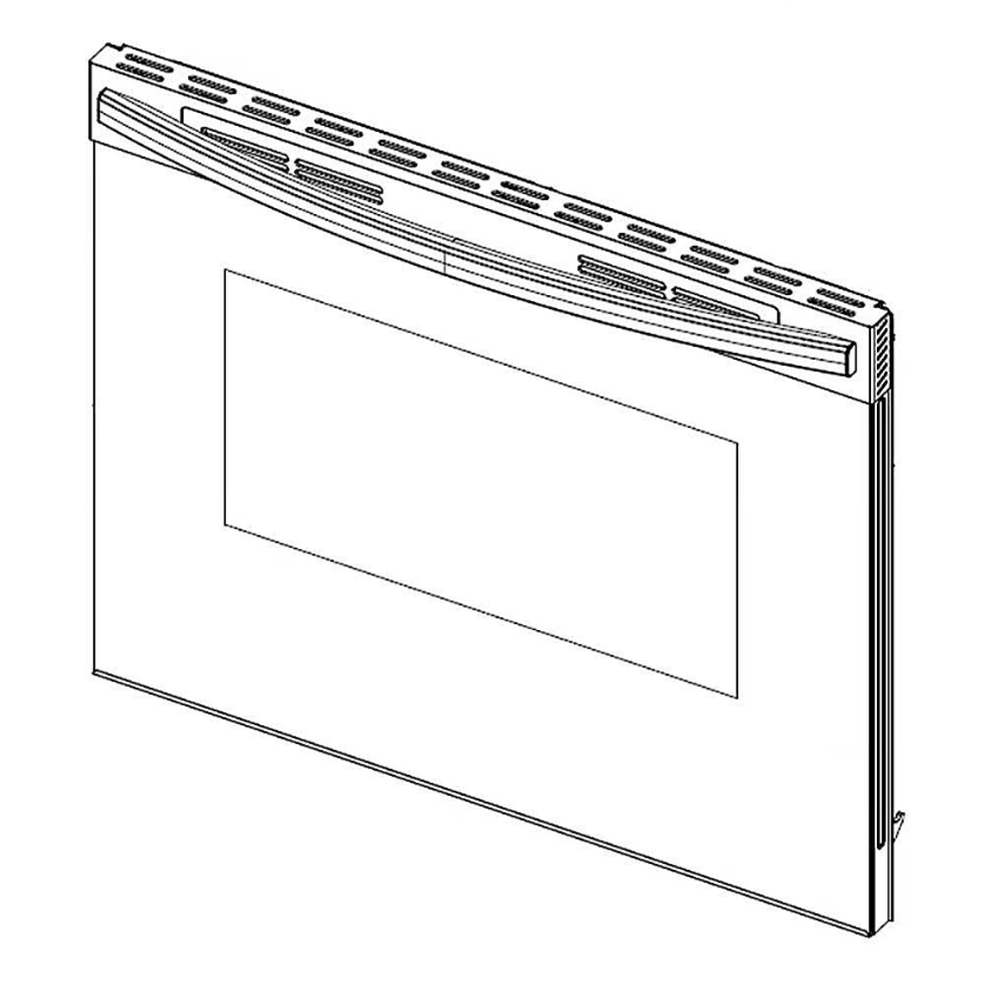 Samsung DG94-03596B Range Oven Door Assembly