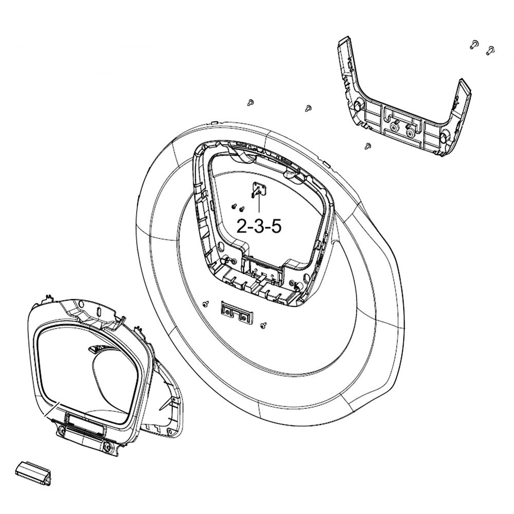 Samsung DC97-19055C Washer Door Outer Panel