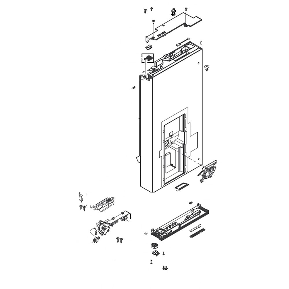 Samsung DA91-04693G Refrigerator Door Assembly, Left