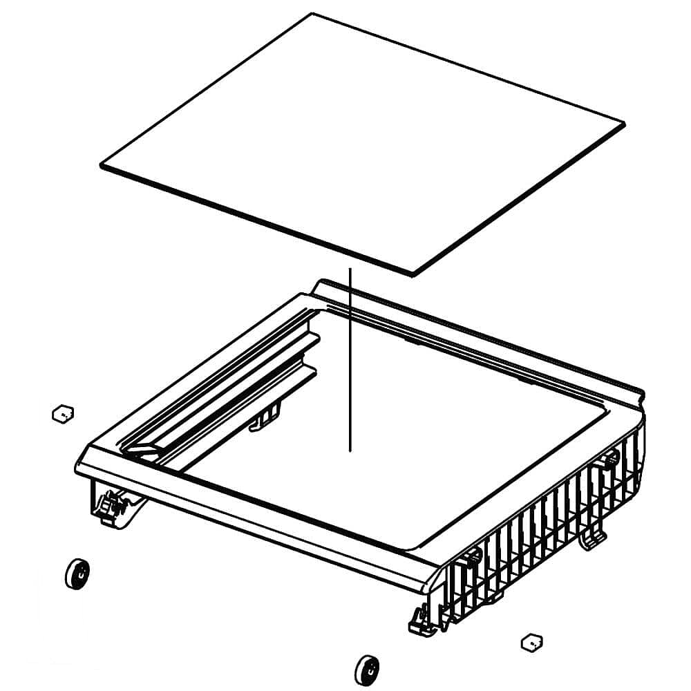 Samsung DA97-06137B Assembly Shelf-Fre Low