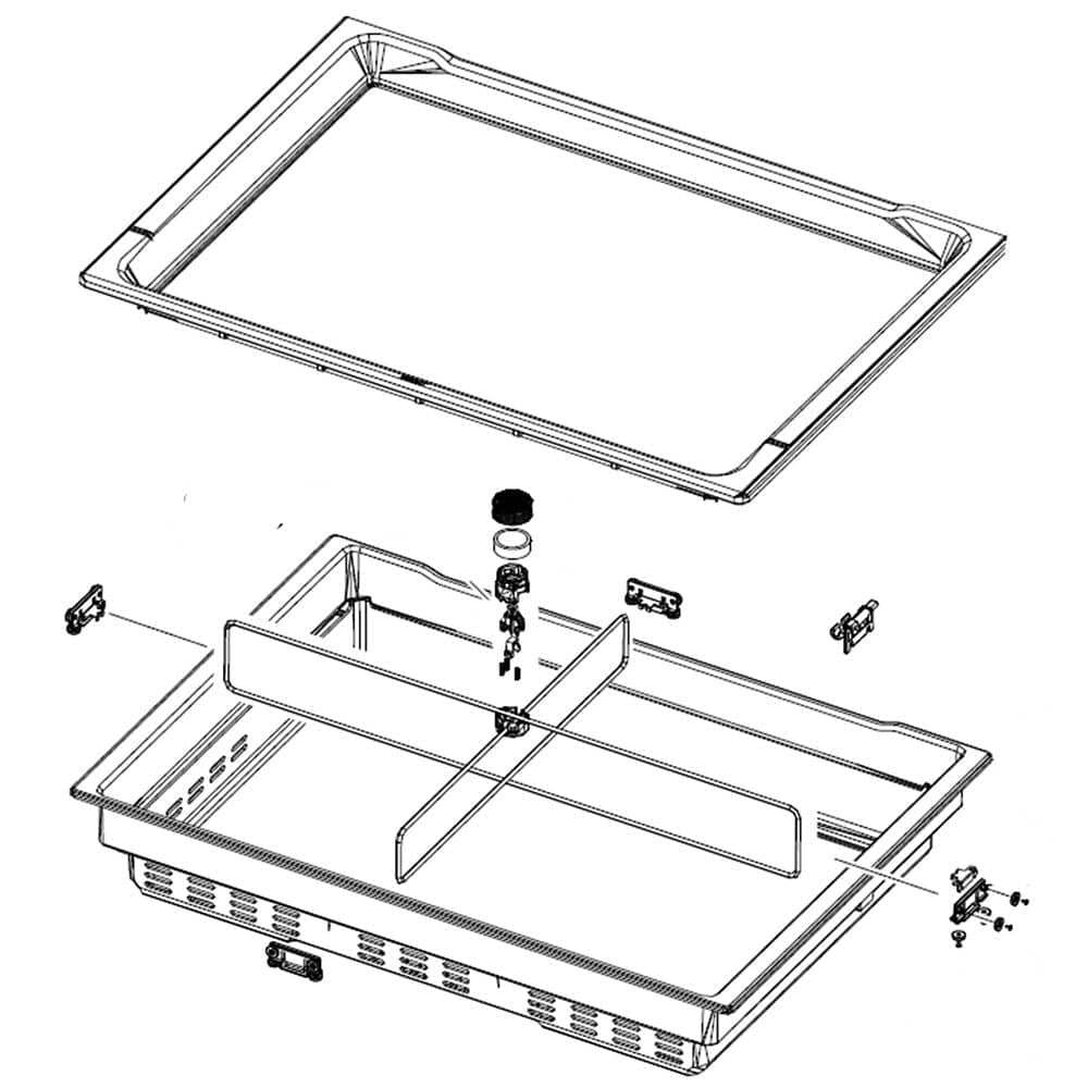 Samsung DA97-11930D Refrigerator Flexzone Drawer Assembly
