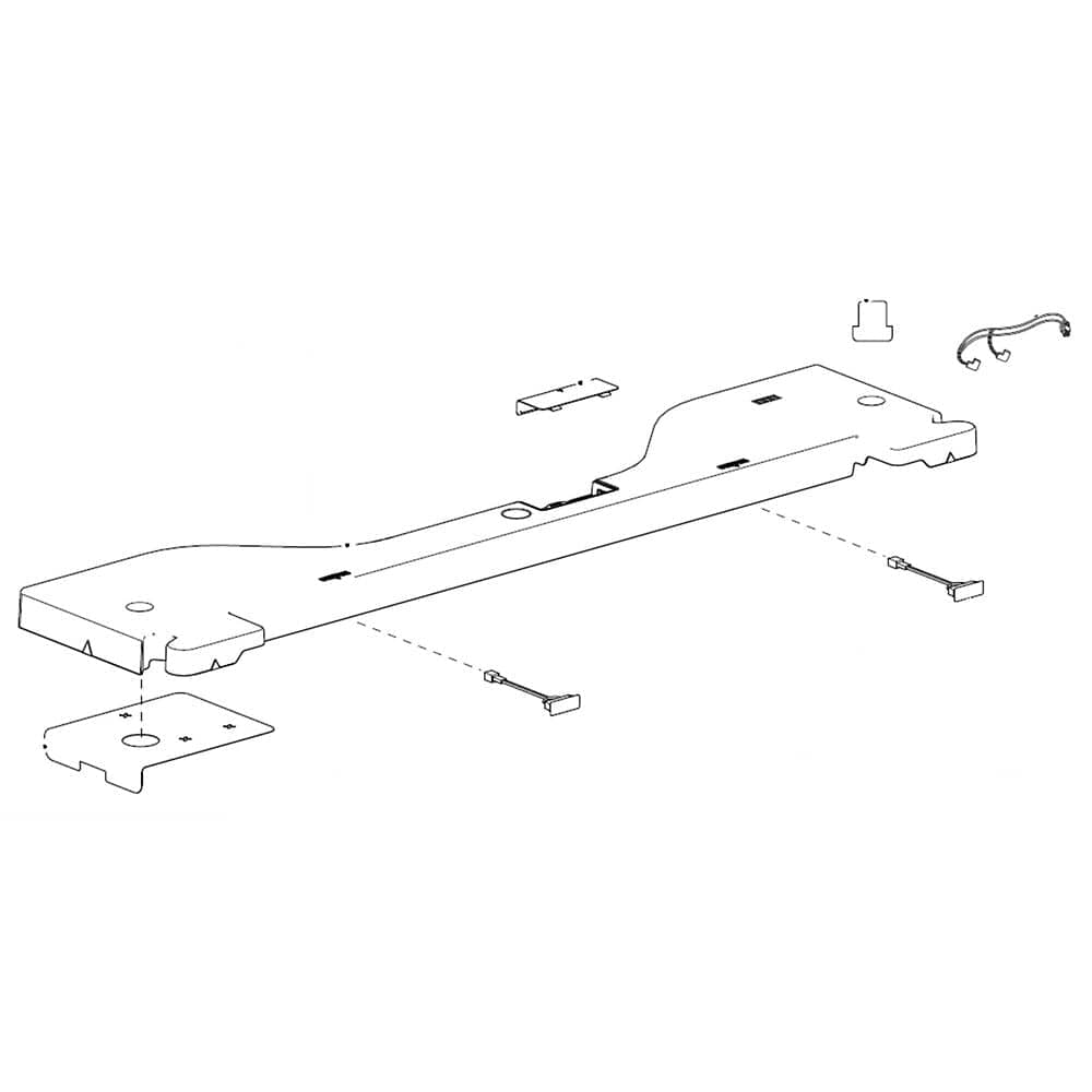 Samsung DA97-12527L Refrigerator Top Cover Assembly