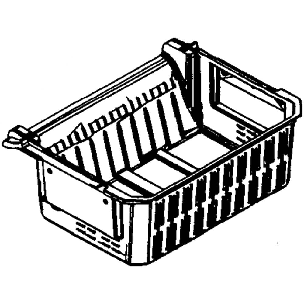 Samsung DA97-13774A Refrigerator Freezer Basket Assembly, Lower