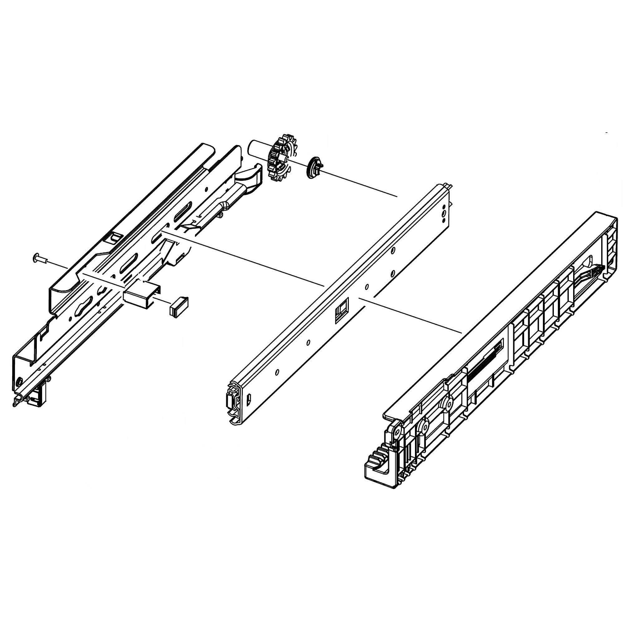 Samsung DA97-13780C Assembly Rail-Middle Right
