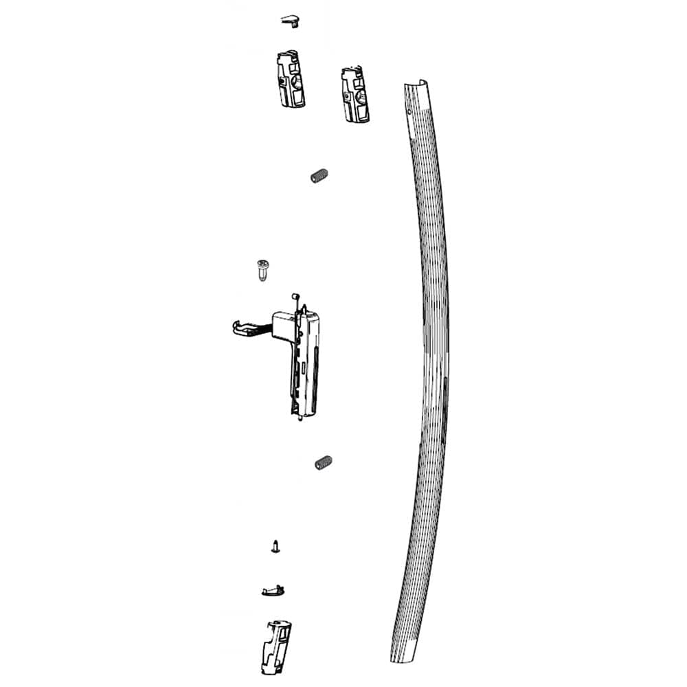 Samsung DA97-15014B Refrigerator Door Handle Assembly