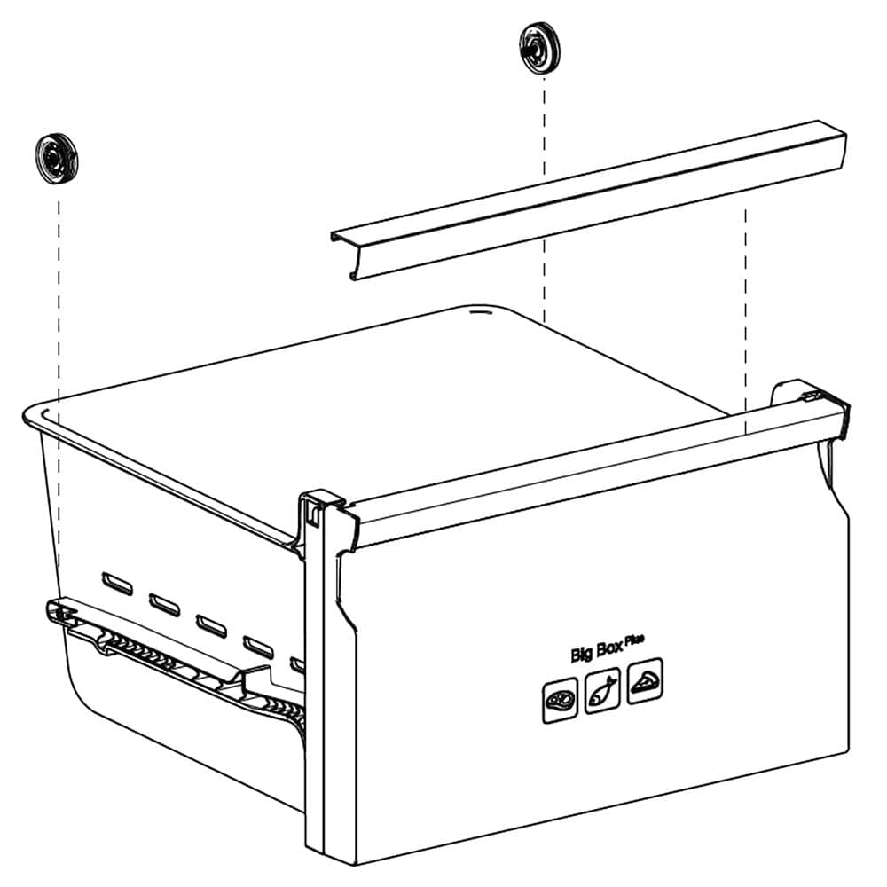 Samsung DA97-15359C Refrigerator Freezer Drawer