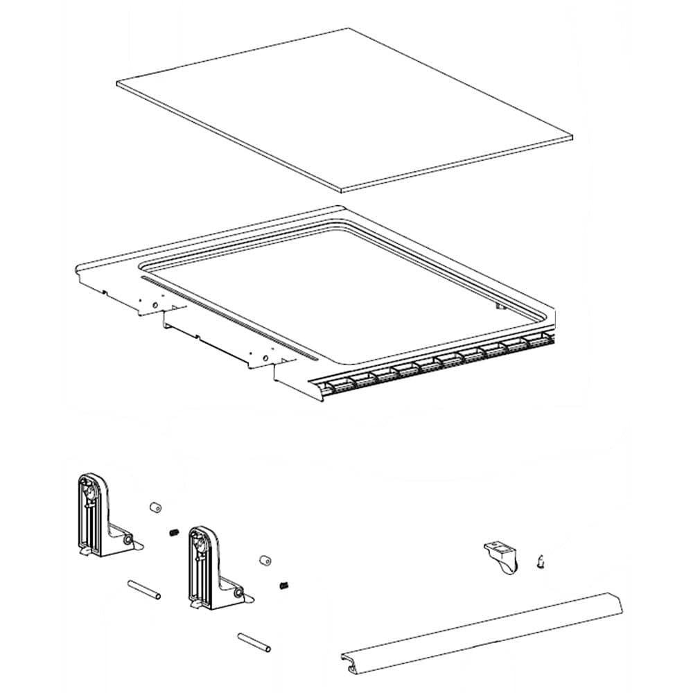 Samsung DA97-15362A Refrigerator Shelf
