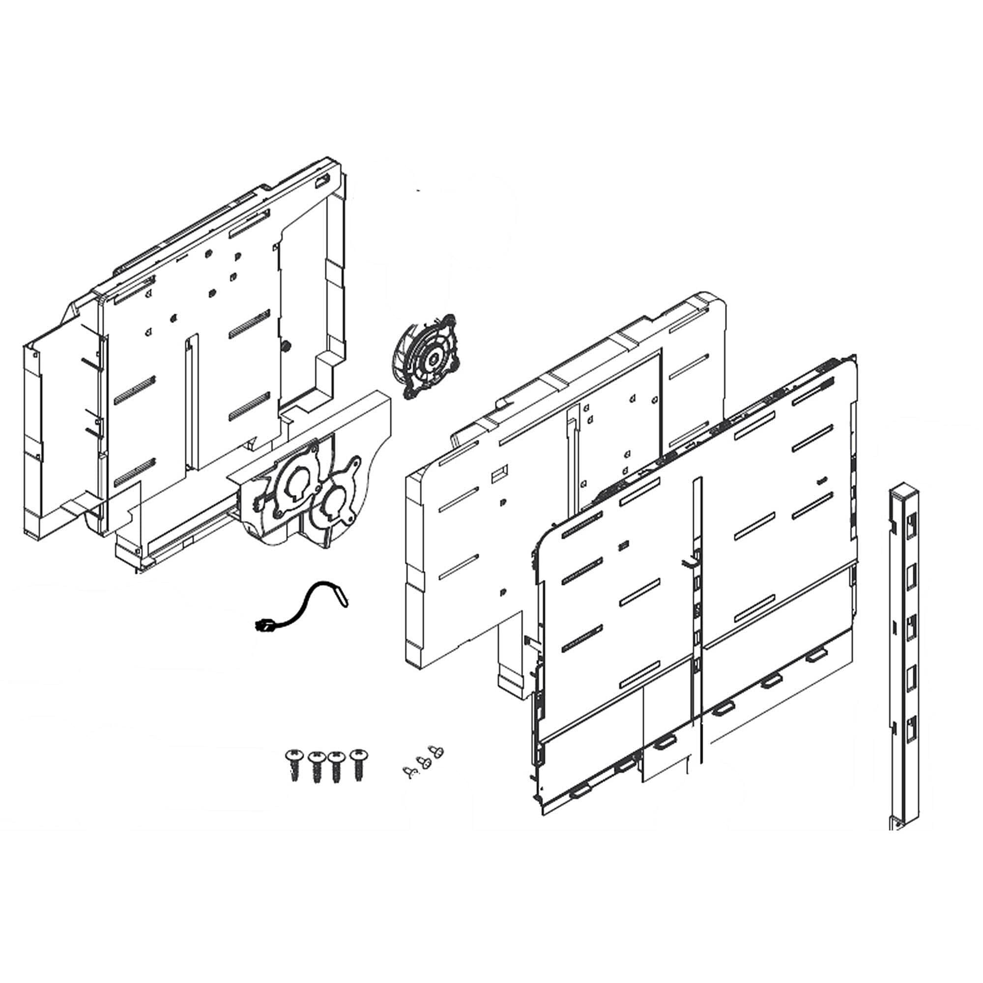 Samsung DA97-17362B Refrigerator Evaporator Cover Assembly