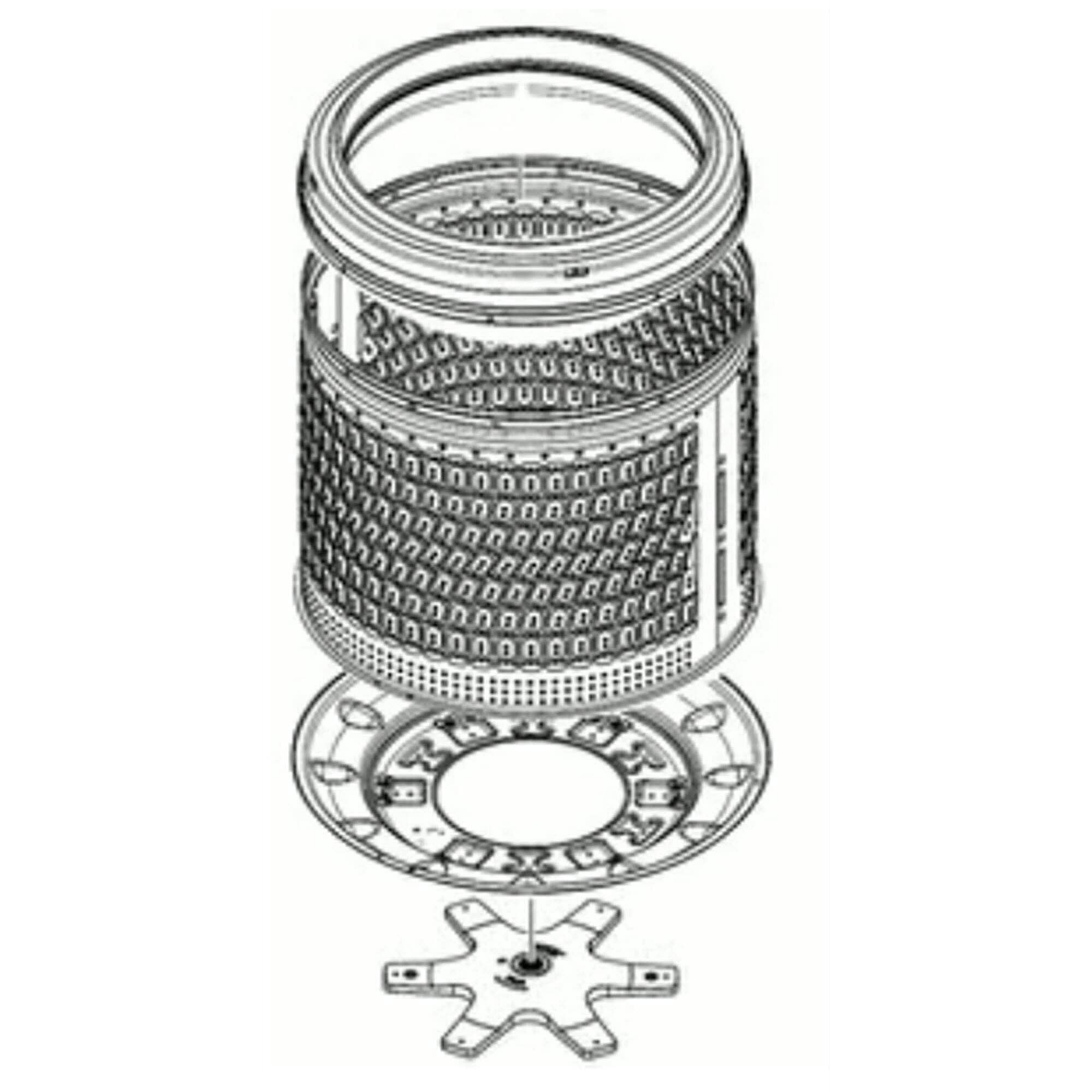 Samsung DC90-27205A ASSEMBLY BASKET SPIN PARTS;WA7