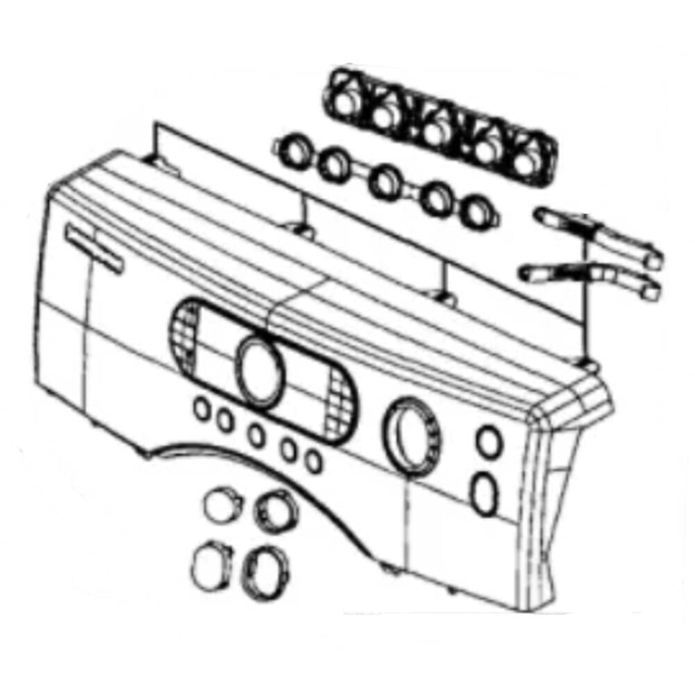 Samsung DC97-12627D Dryer Control Panel Assembly