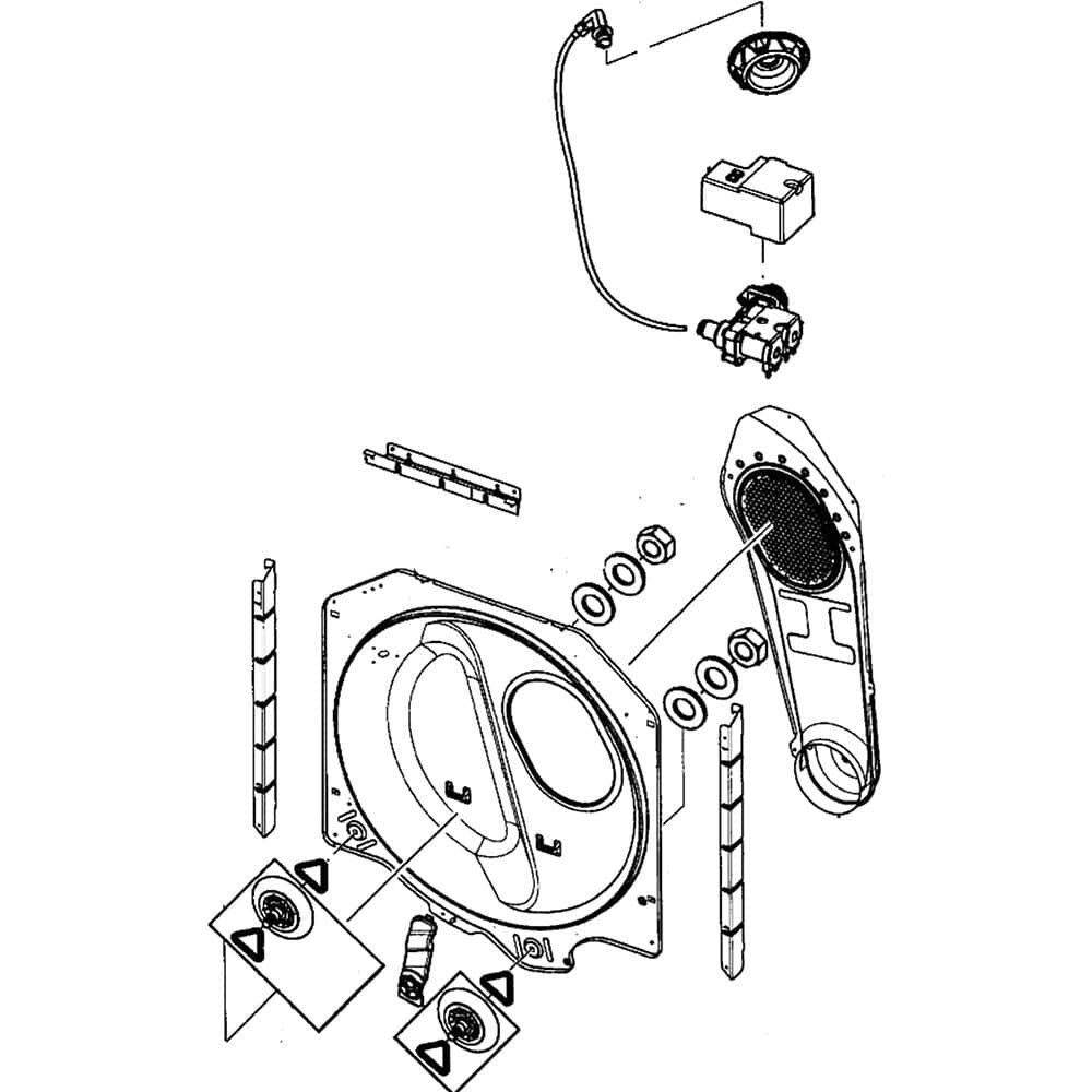 Samsung DC97-14999C Dryer Drum Rear Cover