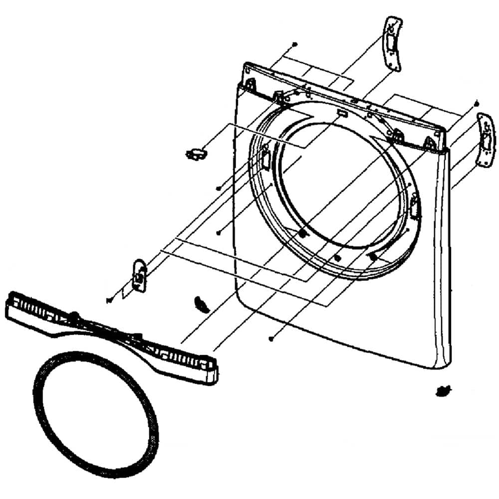 Samsung DC97-15251F Dryer Front Frame