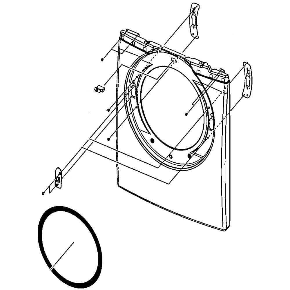 Samsung DC97-16071A ASSEMBLY FRAME FRONT