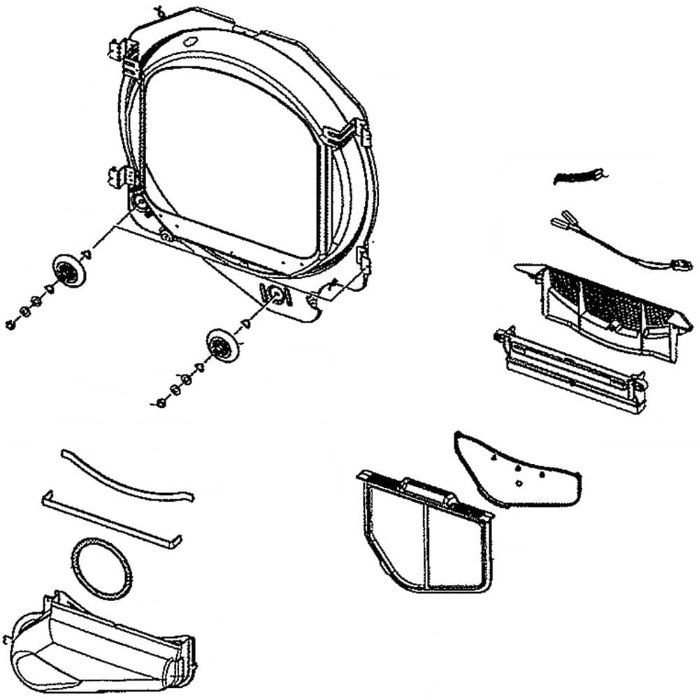 Samsung DC97-16740B Dryer Drum Front Cover