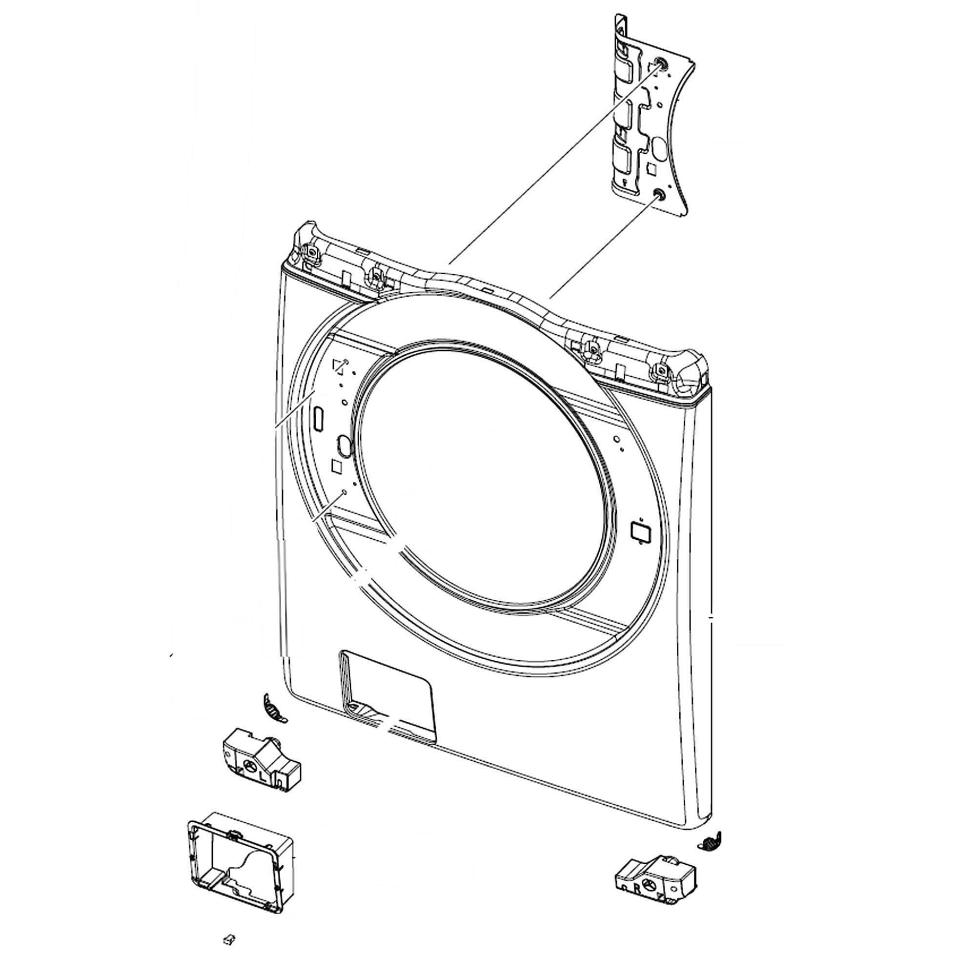 Samsung DC97-21446G Assembly Frame Front