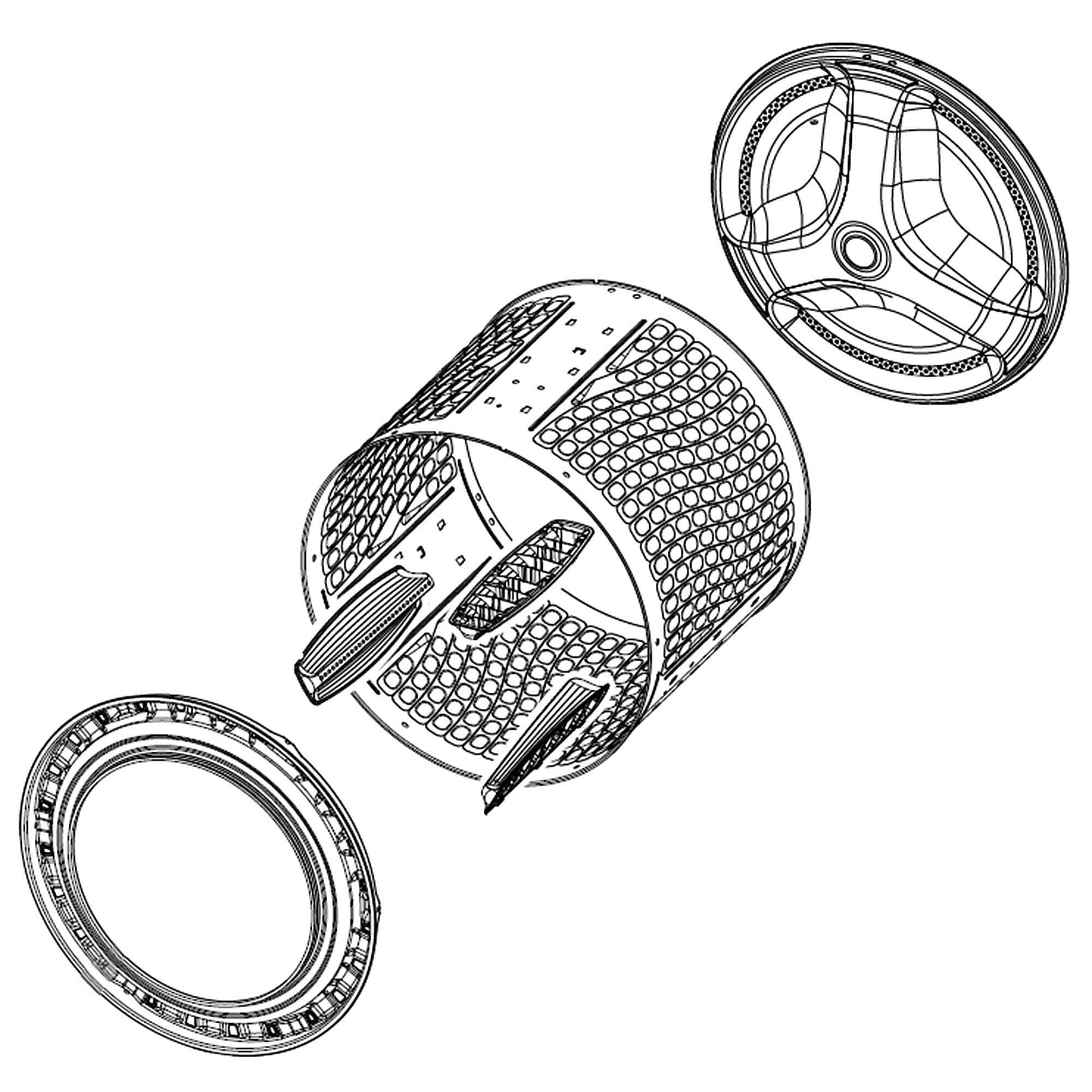 Samsung DC97-21458D Washer Spin Basket Wrapper