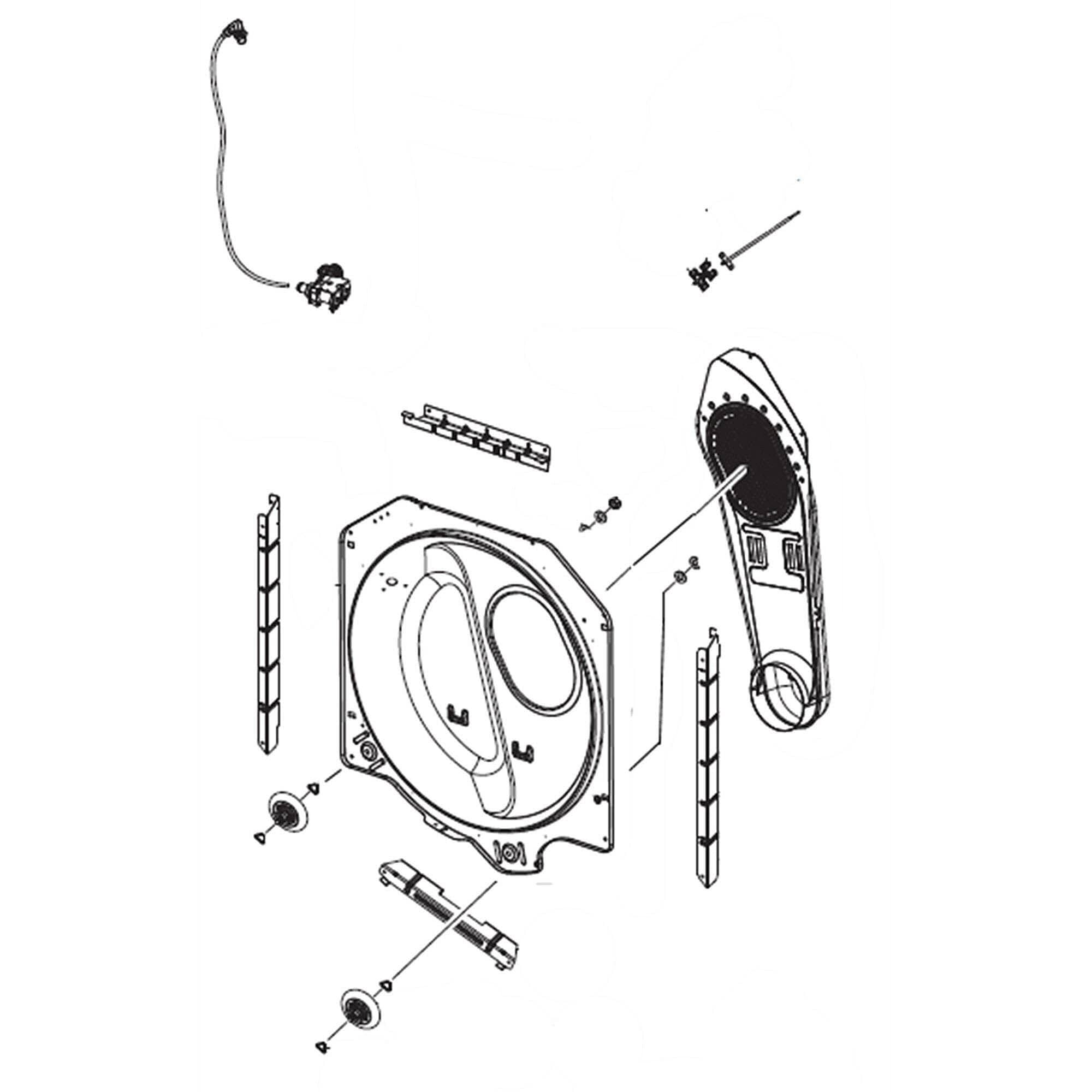 Samsung DC97-21492B ASSEMBLY DRUM BACK;DV6000R,GAS