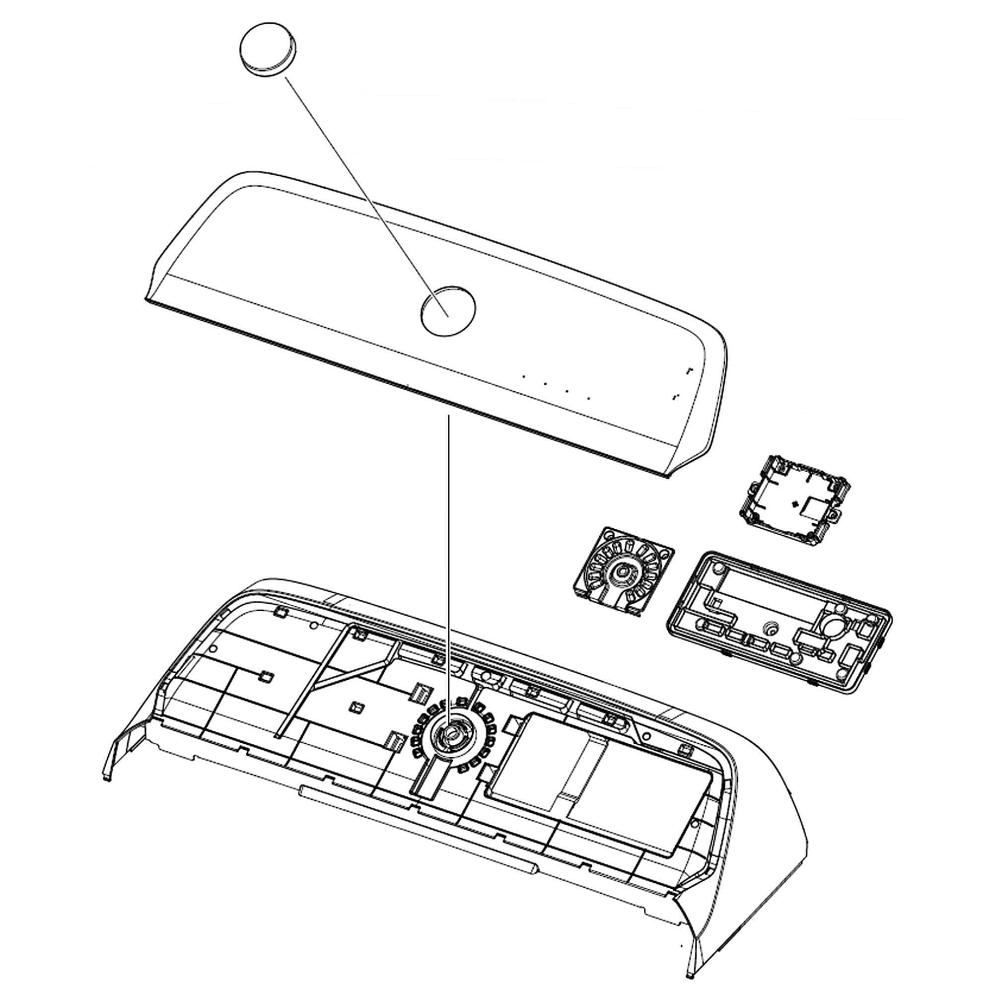 Samsung DC97-22947C assembly panel control