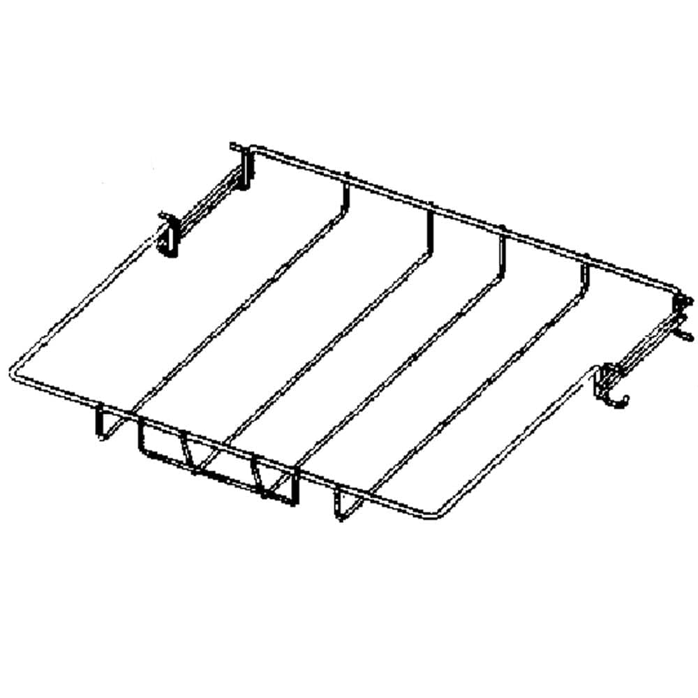 Samsung DD66-00118A Dishwasher Utensil Rack Frame And Roller Assembly