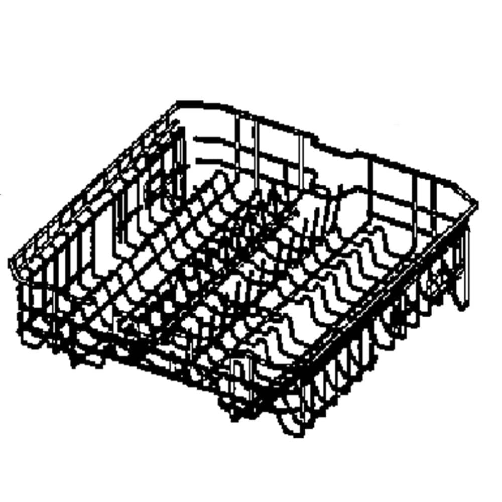 Samsung DD67-00131A Dishwasher Dishrack Assembly, Center