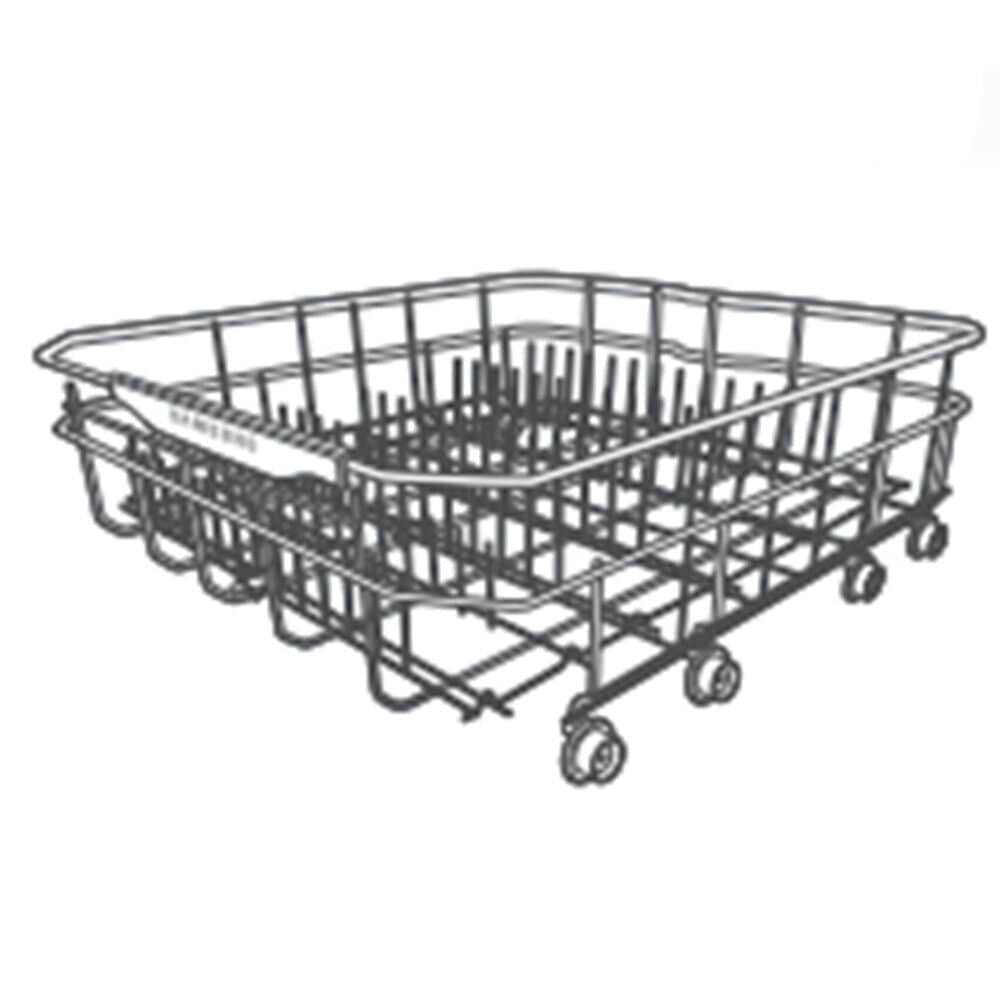 Samsung DD97-00185B Dishwasher Dishrack Assembly, Lower