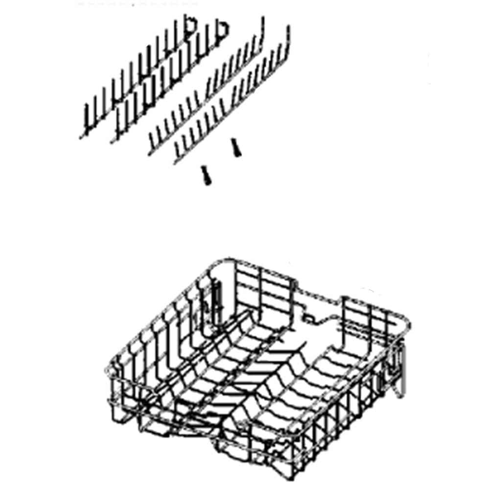 Samsung DD97-00196A Dishwasher Tine Row Assembly