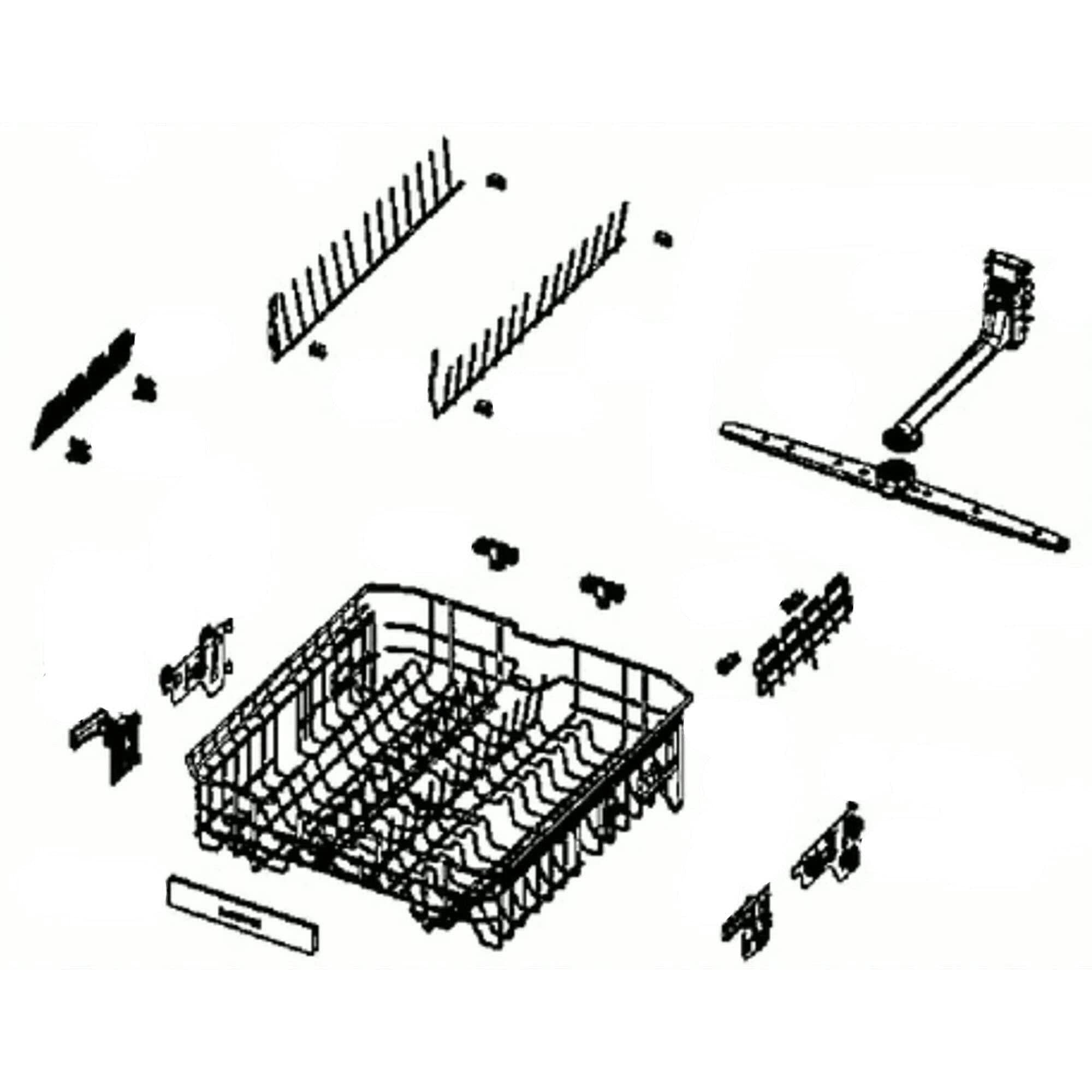 Samsung DD97-00504A ASSEMBLY BASKET MIDDLE