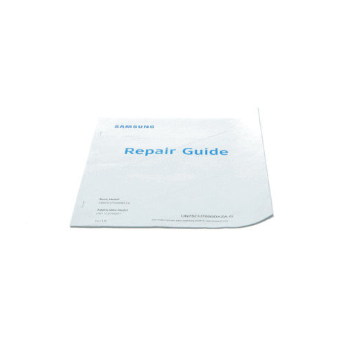 Samsung Un75cu7000dxza-G Repair Guide, Paper Copy
