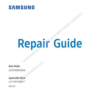 Service Guide For LS27C900PANXZA-G