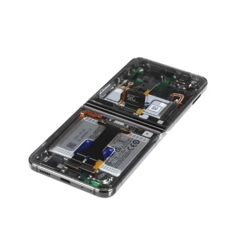  Samsung Mobile Galaxy Z Flip5 SVC Complete LCD Display Screen with Frame (Graphite) - GH82-31825A