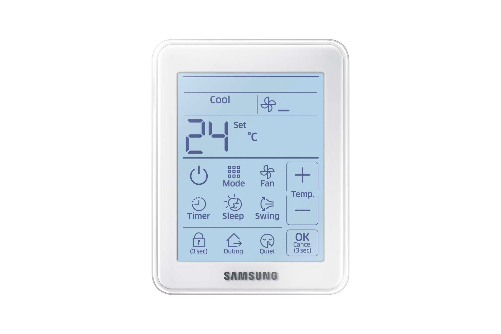 Samsung MWRSH10N Air Conditioner Simple Smart Touch Controller