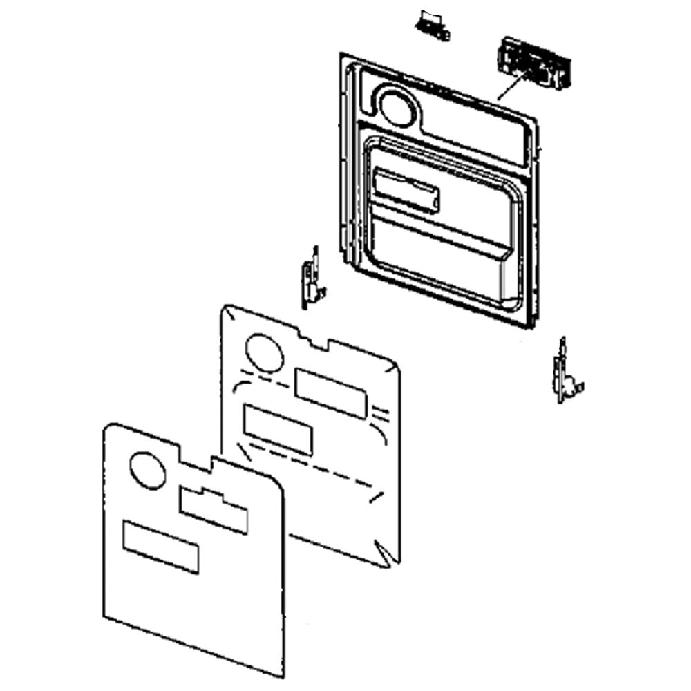 Samsung DD97-00490A Dishwasher Door Inner Panel Assembly